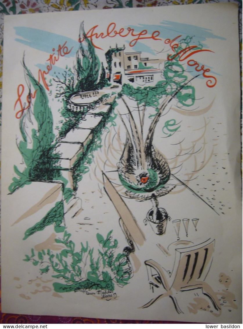 13   NOVES    " La Petite Auberge De Noves "    1967   (36x28) - Menus