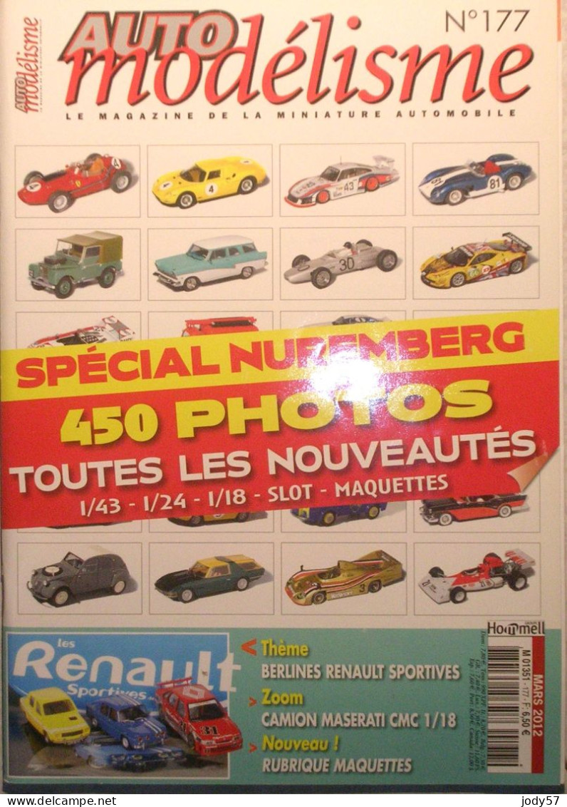 AUTO MODELISME - N.177 MARS 2012 - SPECIAL NUREMBERG - Francia