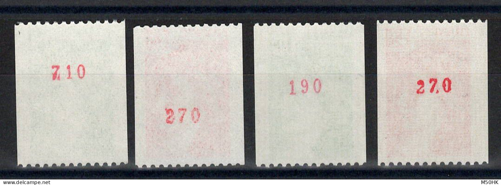 Numeros Rouges - YV 1980a / 1981a / 1981Aa / 1981Ba N** MNH Luxe , Cote 16 Euros - Nuovi