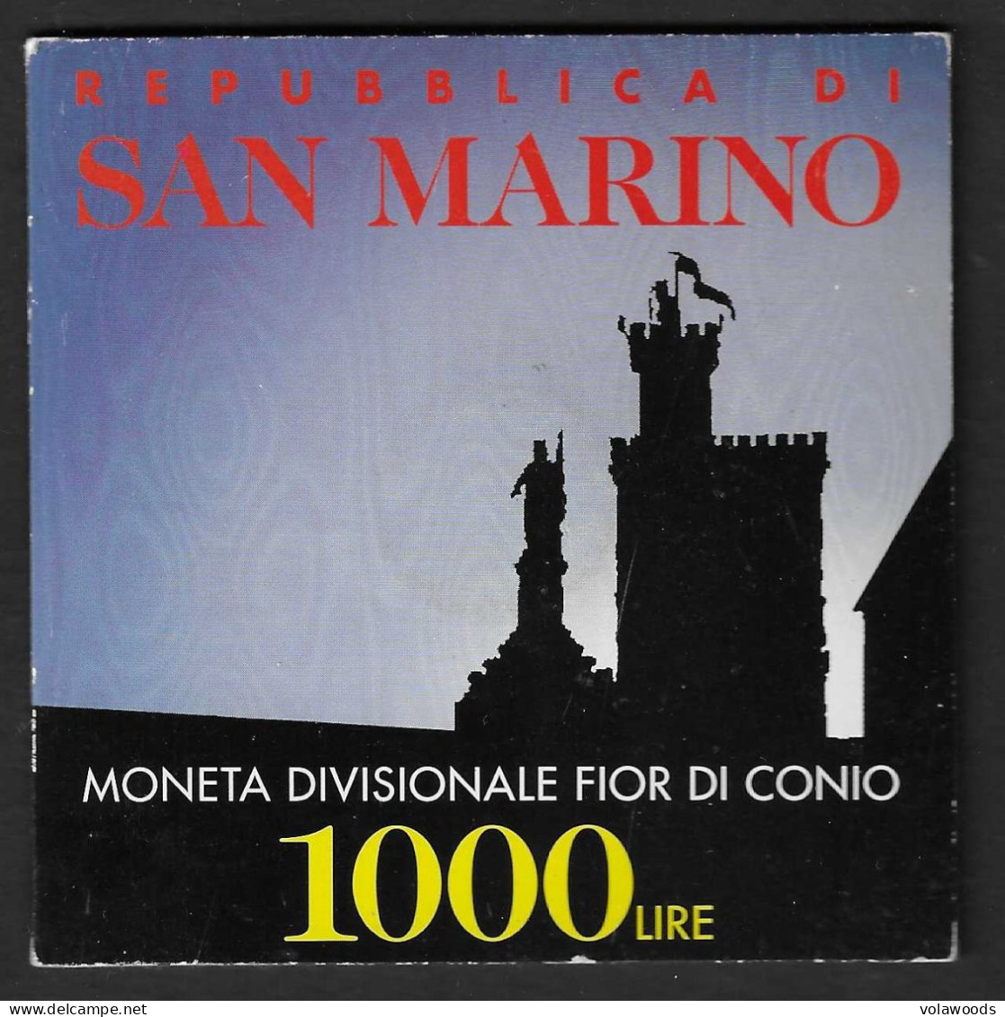 San Marino - Moneta Divisionale Fior Di Conio Da 1000 Lire In Folder Ufficiale - 1997 - Saint-Marin