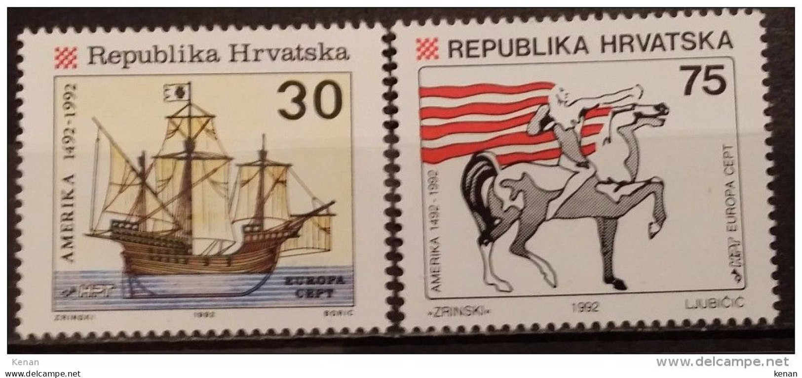 Croatia, 1992, Mi: 209/10 (MNH) - 1992