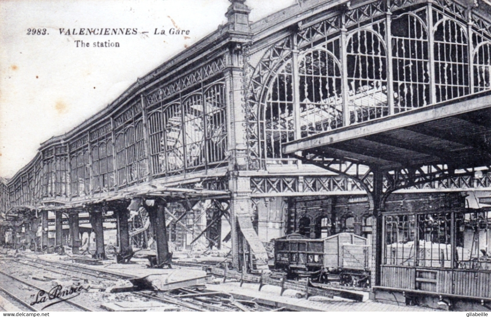 59 - VALENCIENNES - La Gare - Guerre 1914 - Valenciennes