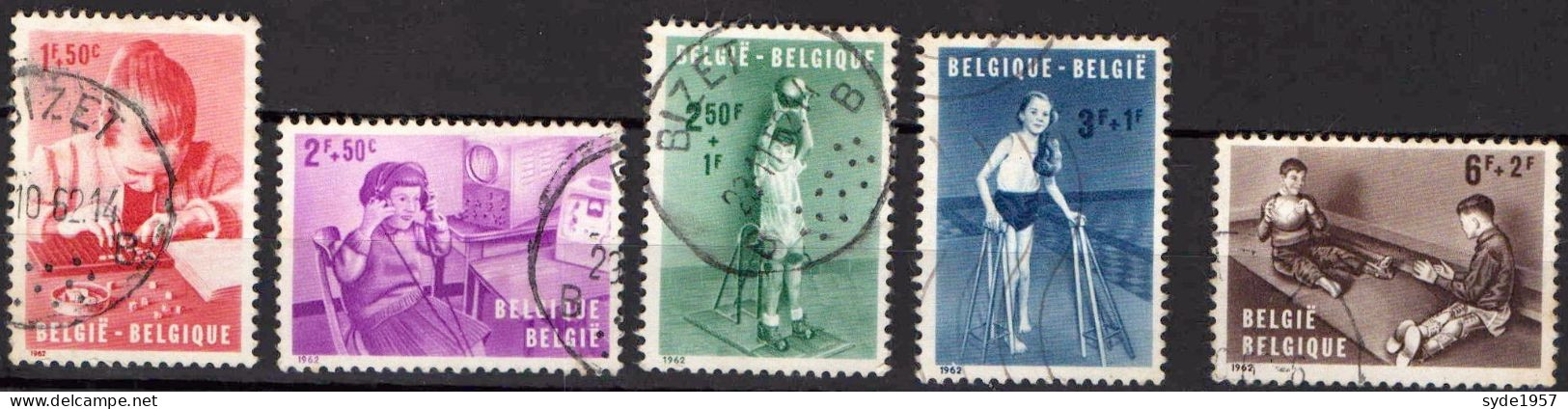 Belgique 1962 5 Timbres Oblitérés - COB1226 à 1230 - Usados