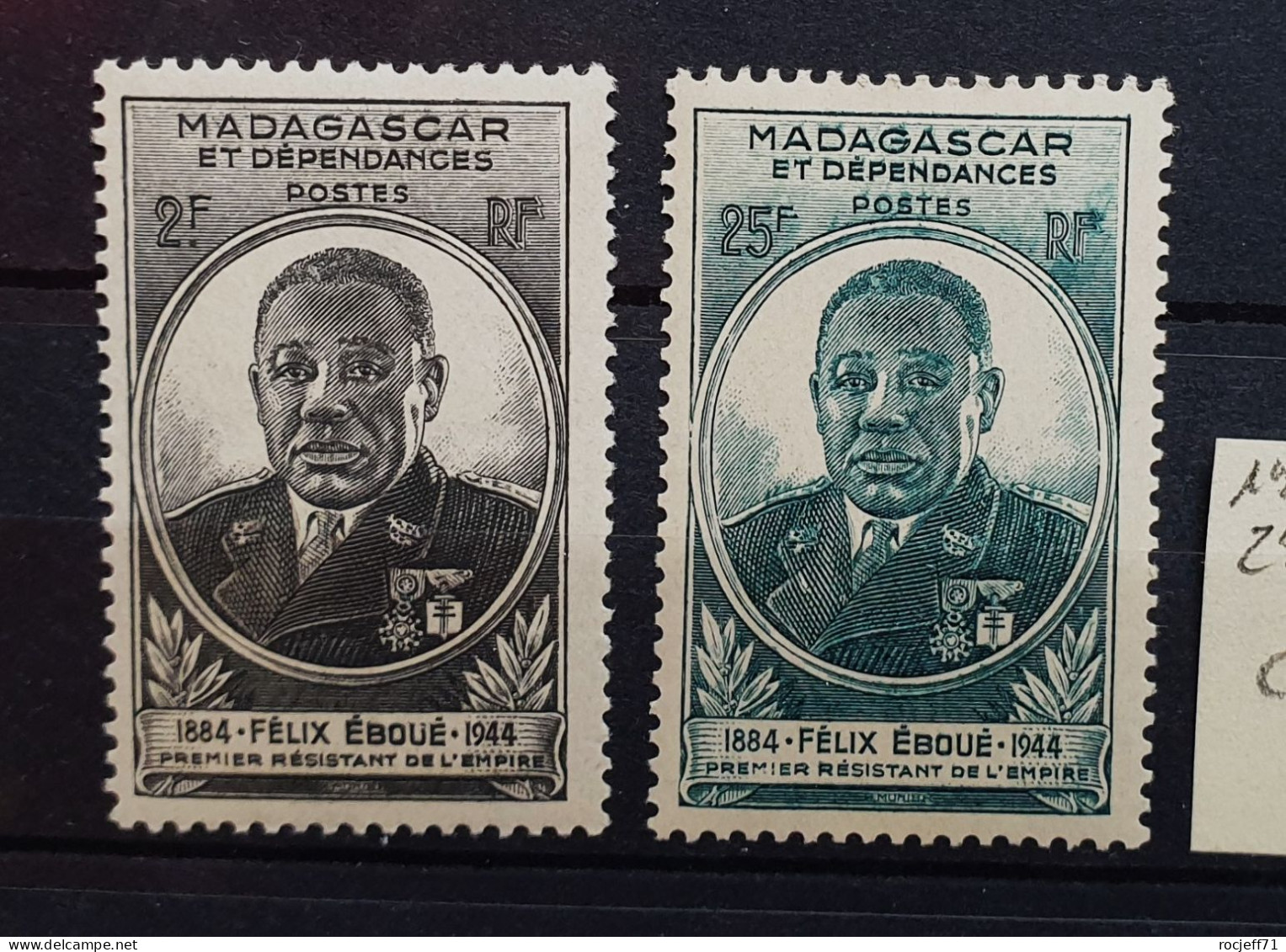 04 - 23 - Madagascar - Félix Eboué N°298 - 299 **  - MNH - Ongebruikt