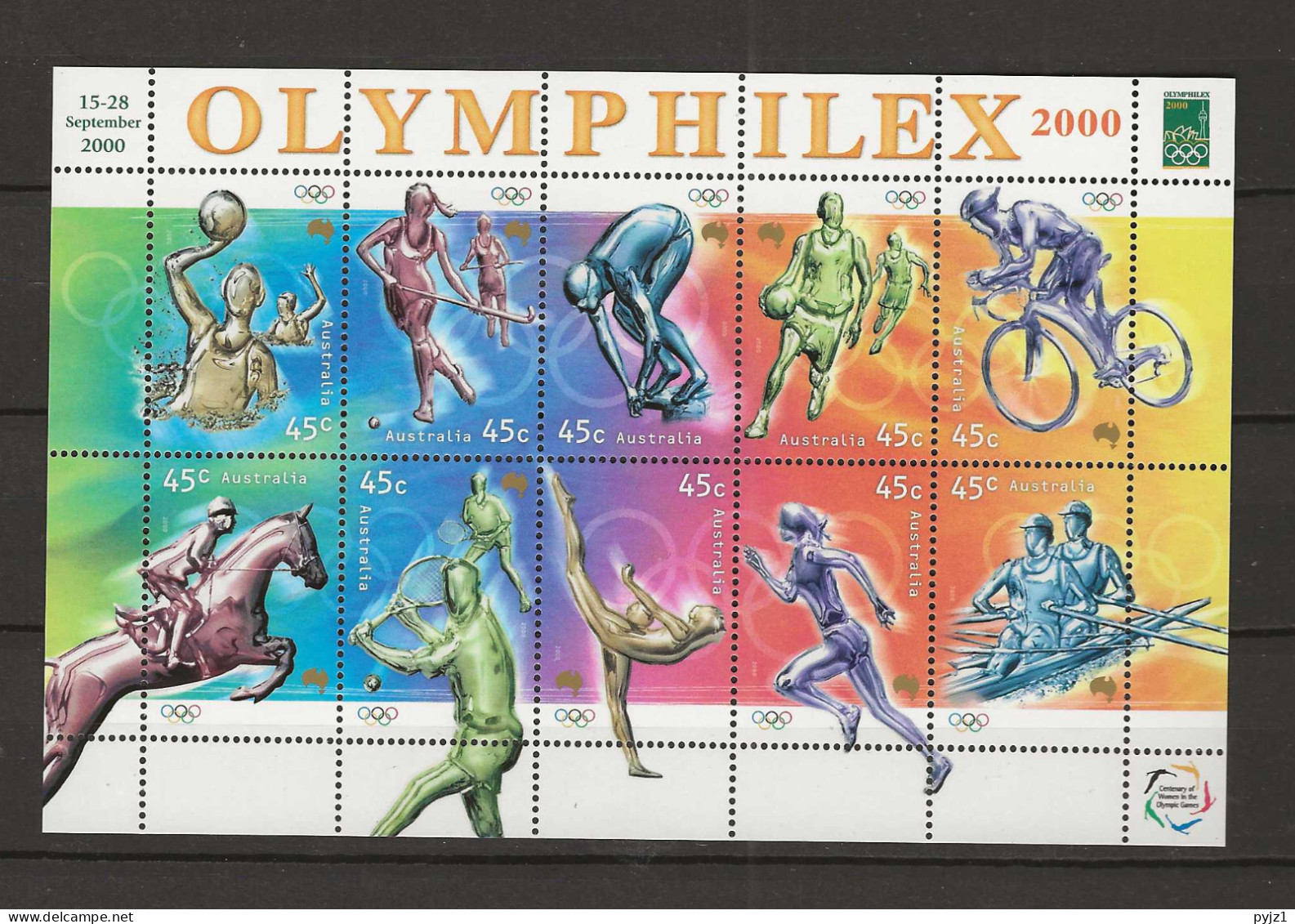 2000 MNH Australia Mi 1951-60 Olymphilex Postfris** - Nuevos