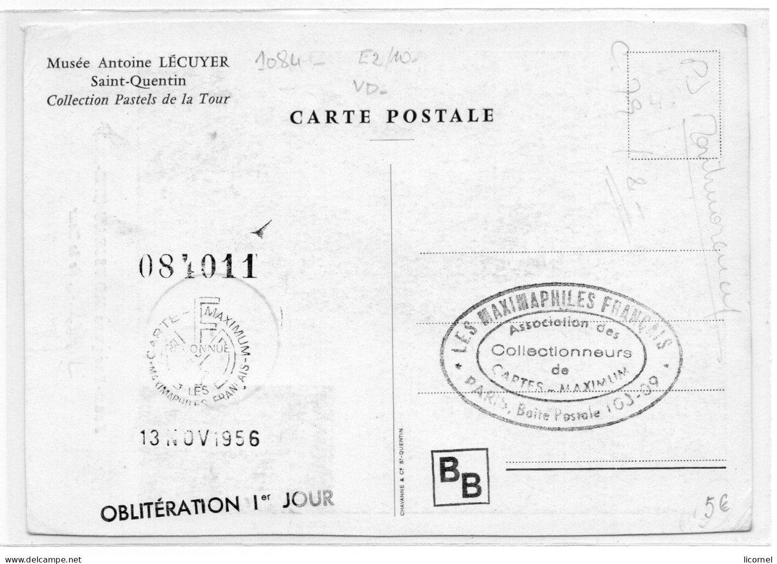 Carte Maxi 1956  PREMIER JOUR : Jean Jacques Rousseau - 1950-1959