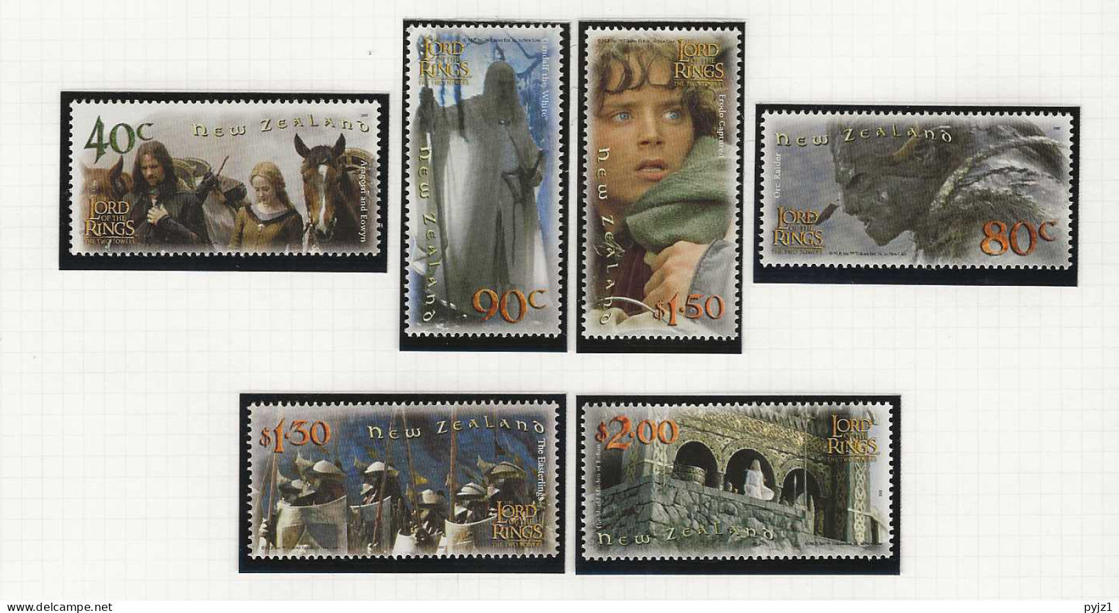 2002 MNH New Zealand Mi 2040-45 Postfris** - Unused Stamps