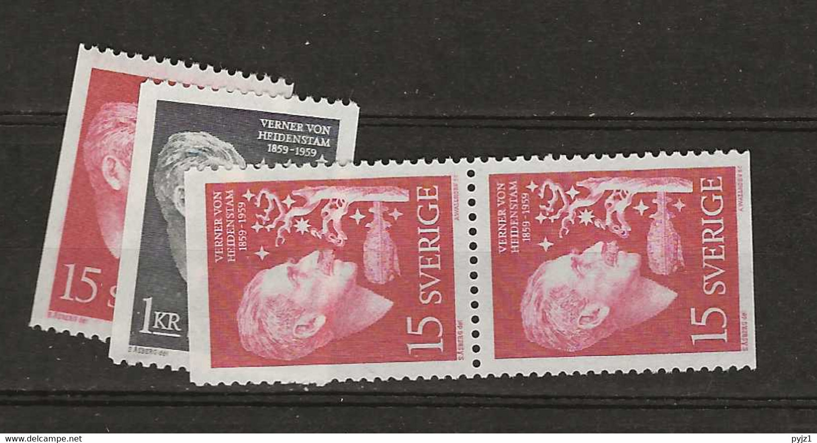 1959 MNH Sweden Mi 449-50 Postfris** - Unused Stamps