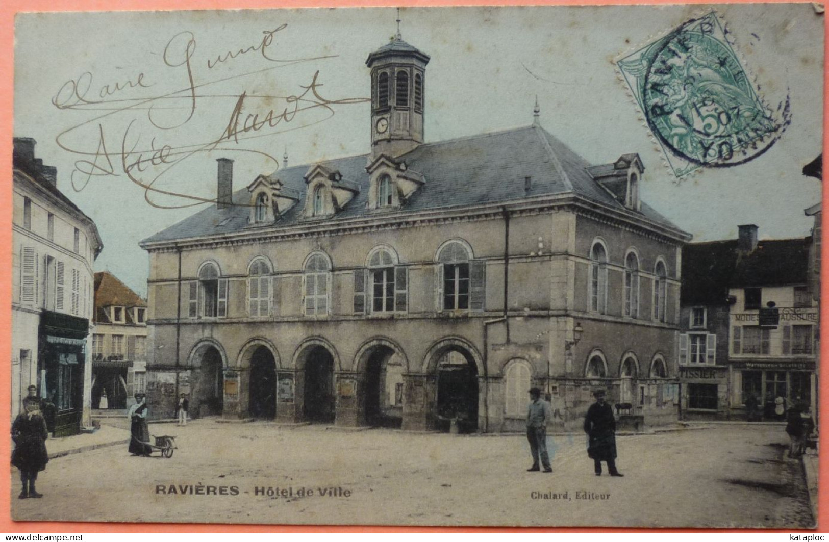 CARTE RAVIERES - 89 - HOTEL DE VILLE -2 SCANS-16 - Ancy Le Franc