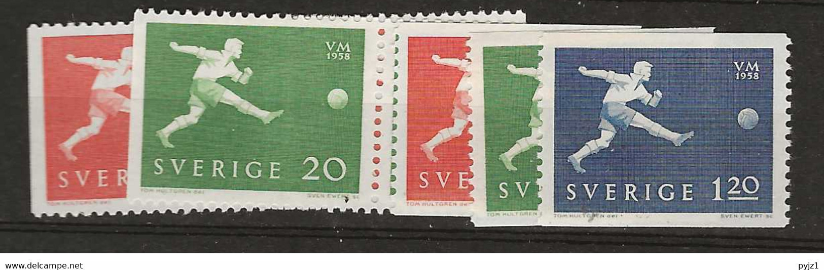 1958 MNH Sweden Mi 438-40  Postfris** - Ongebruikt