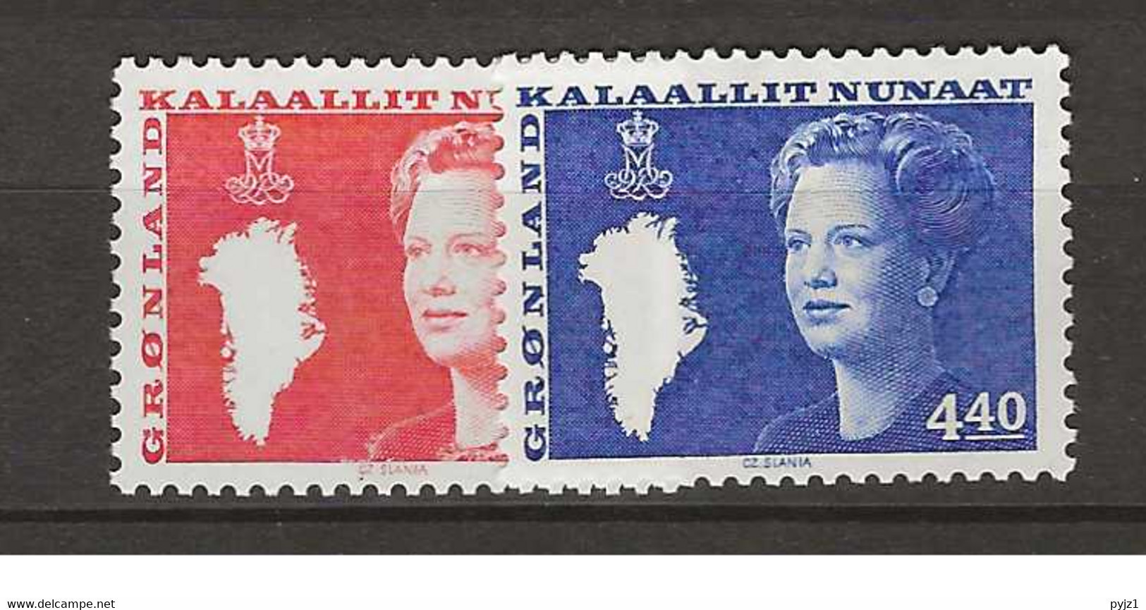 1989 MNH Greenland, Mi 189-90  Postfris** - Nuevos