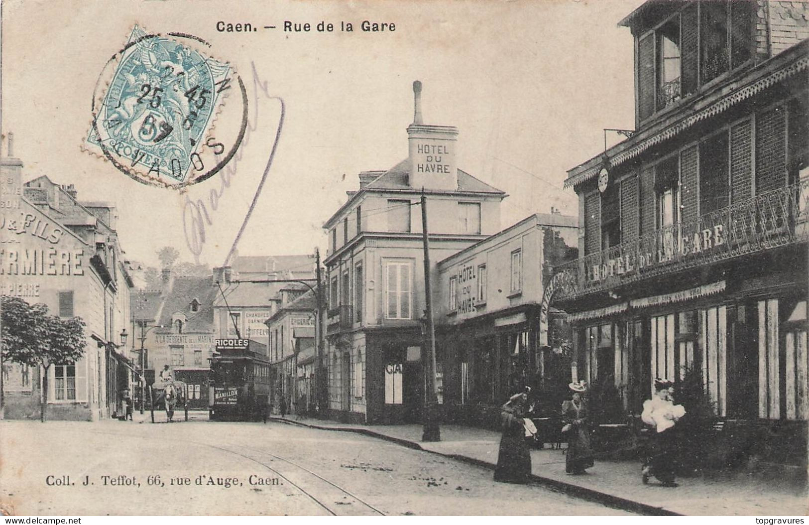 CPA (14) Calvados - CAEN - Rue De La Gare - Caen