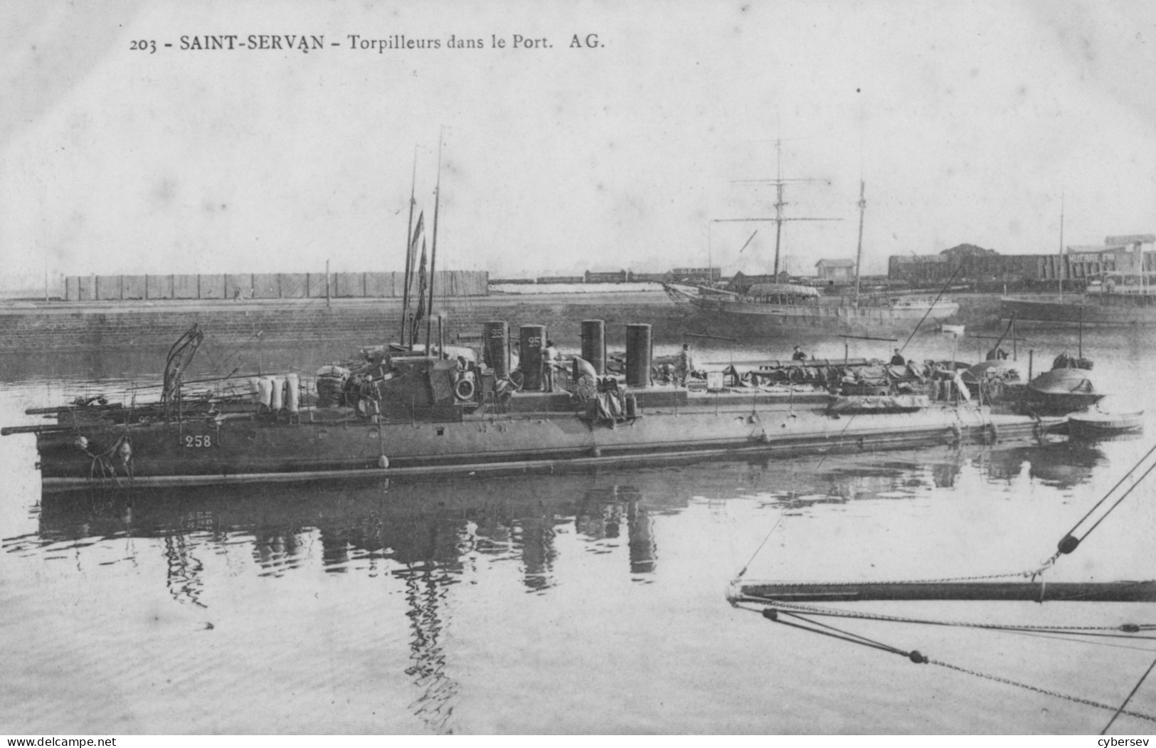 SAINT-SERVAN - Saint-Malo - Torpilleurs Dans Le Port - Saint Servan