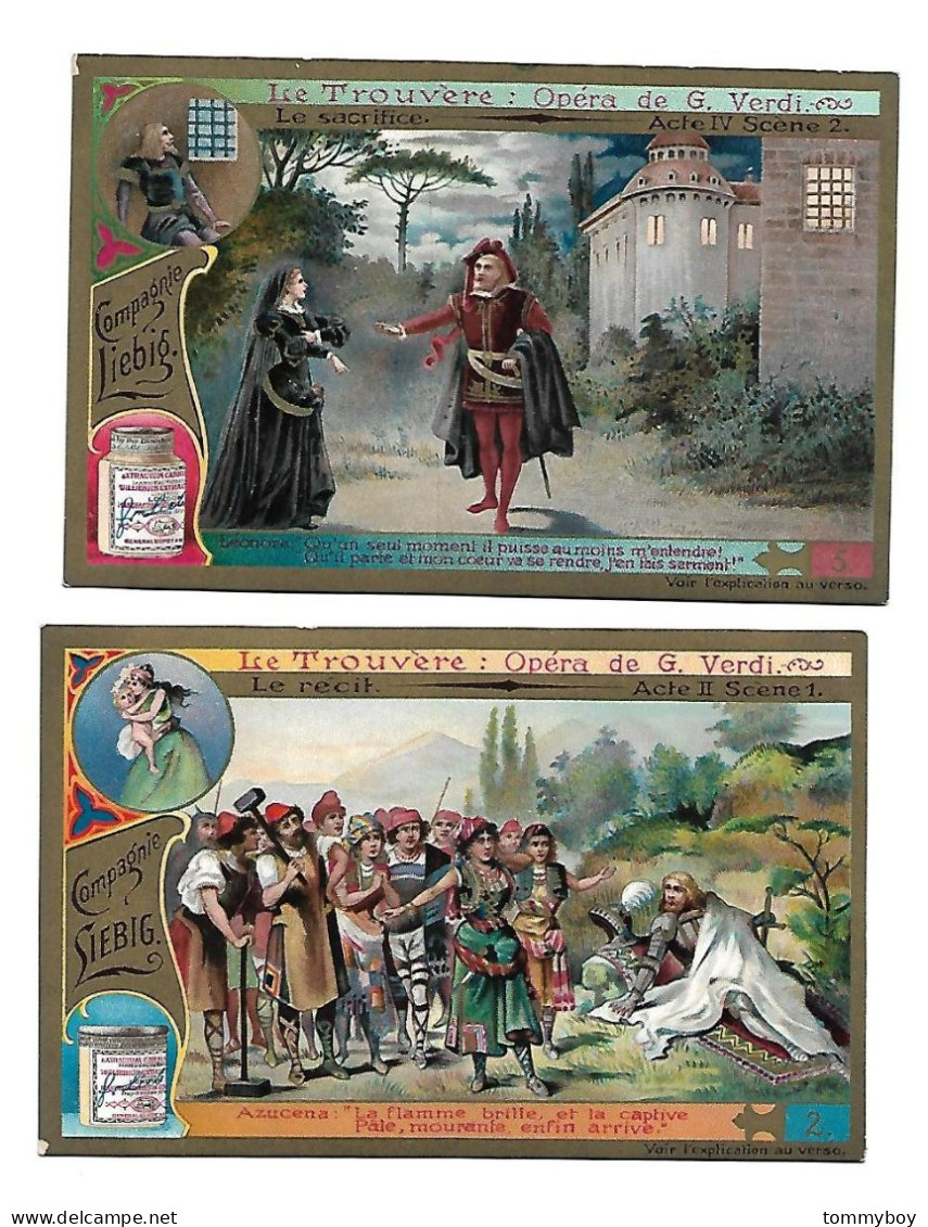 S 830, Liebig 6 Cards, Le Touvère : Opéra De G. Verdi (ref B22) - Liebig