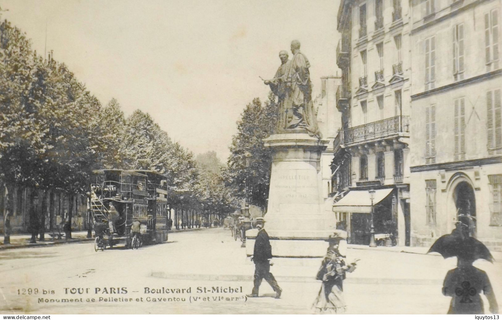 CPA. [75] > TOUT PARIS > N° 1299 Bis - (pas Vue Sur Le Site ) Boulevard St-Michel - (Ve & XIe Arrt.) - Coll. F. Fleury - Paris (05)