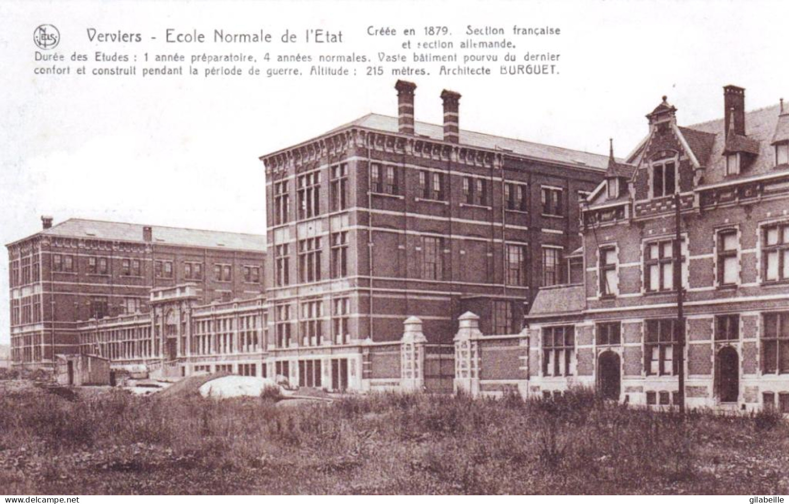 Liege - VERVIERS - Ecole Normale De L'etat - Verviers