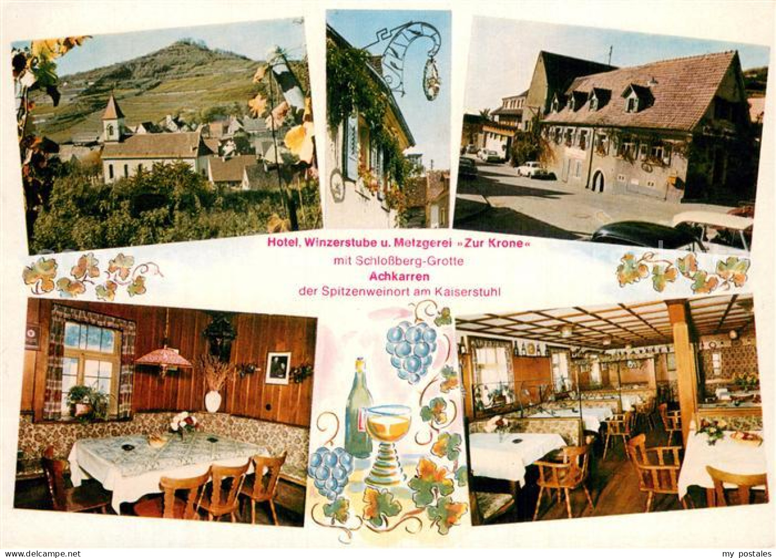 73778428 Achkarren Kirche Hotel Winzerstube Zur Krone Mit Schlossberg Grotte Gas - Other & Unclassified