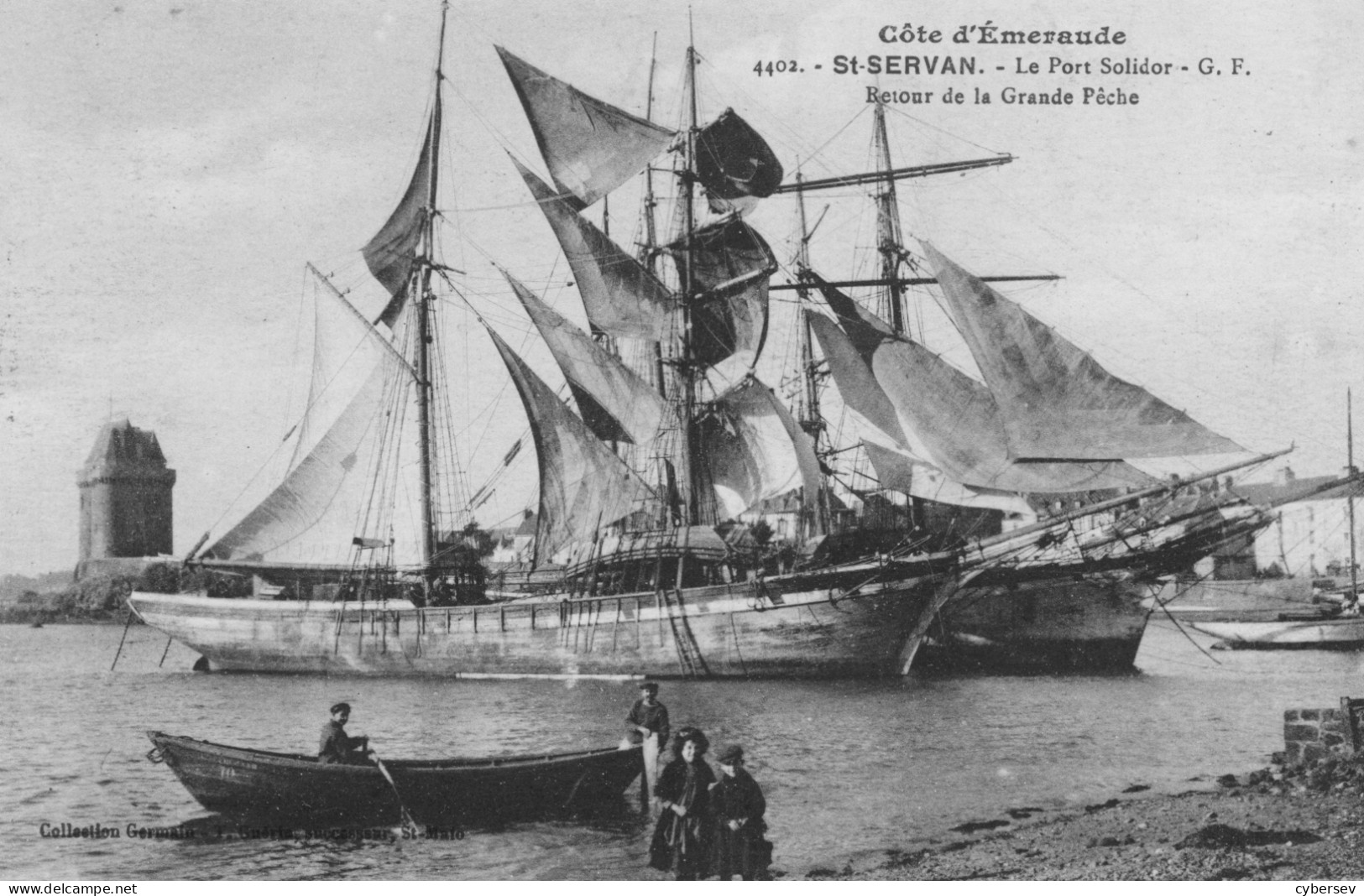 SAINT-SERVAN - Saint-Malo - Le Port Solidor - Retour De La Grande Pêche - Belle Et Rare Carte - Animé - Saint Servan