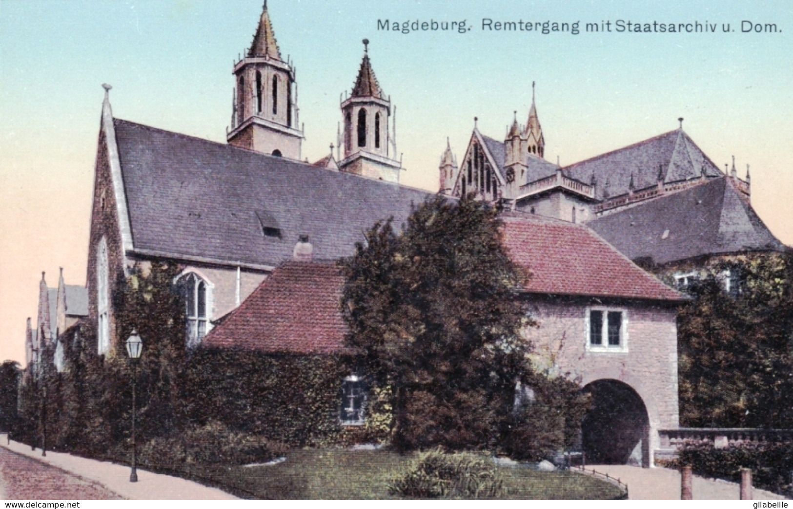 MAGDEBURG -  Remtergang Mit Staasarchiv Und Dom - Maagdenburg