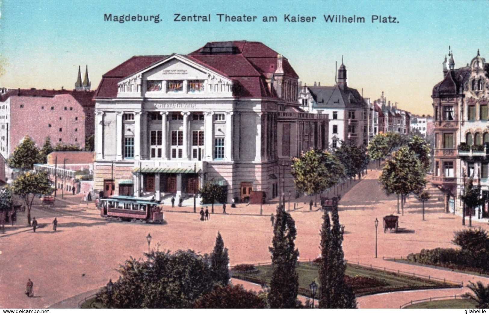 MAGDEBURG -  Zentral Theater L Kaiser Wilhelm Platz - Magdeburg