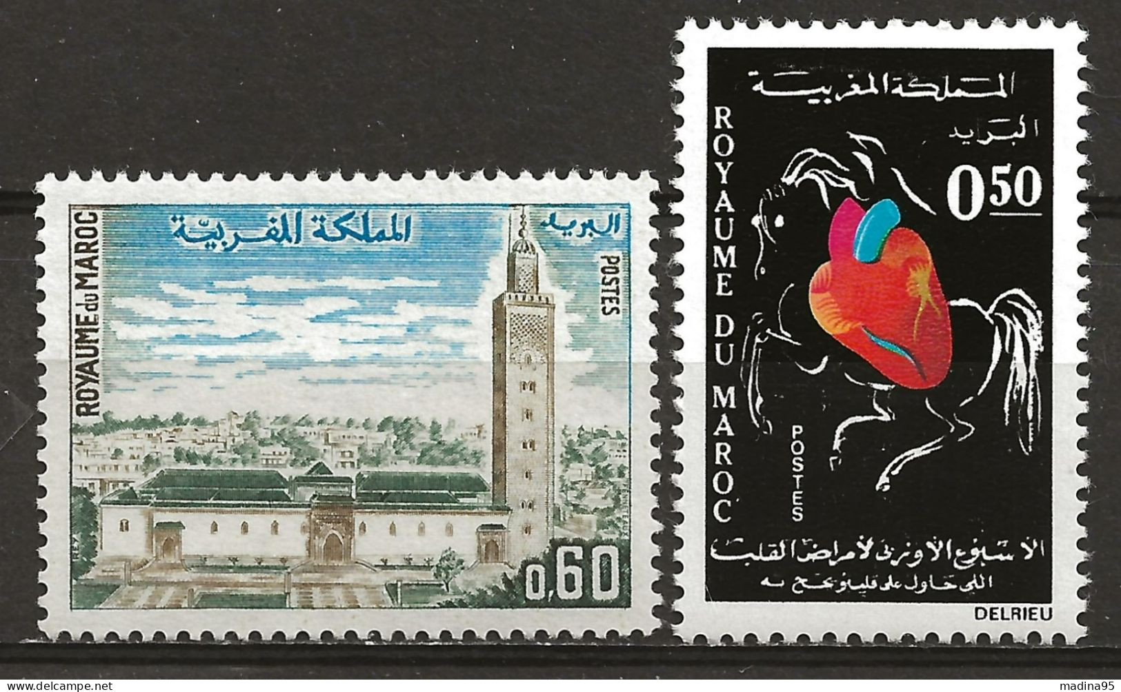 MAROC: *, N° YT 612 Et 613 Ch., TB - Maroc (1956-...)