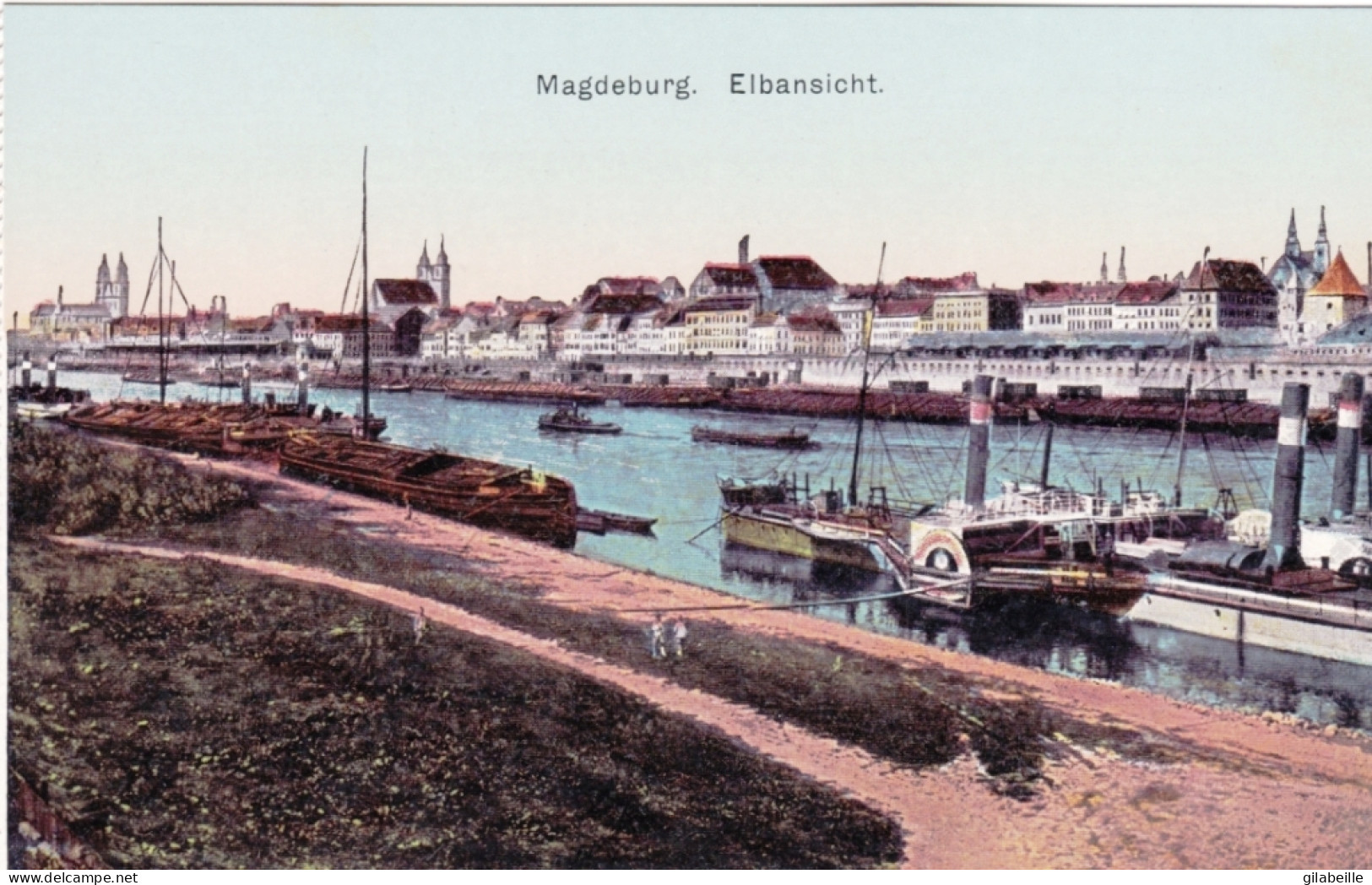 MAGDEBURG - Elbansicht - Maagdenburg