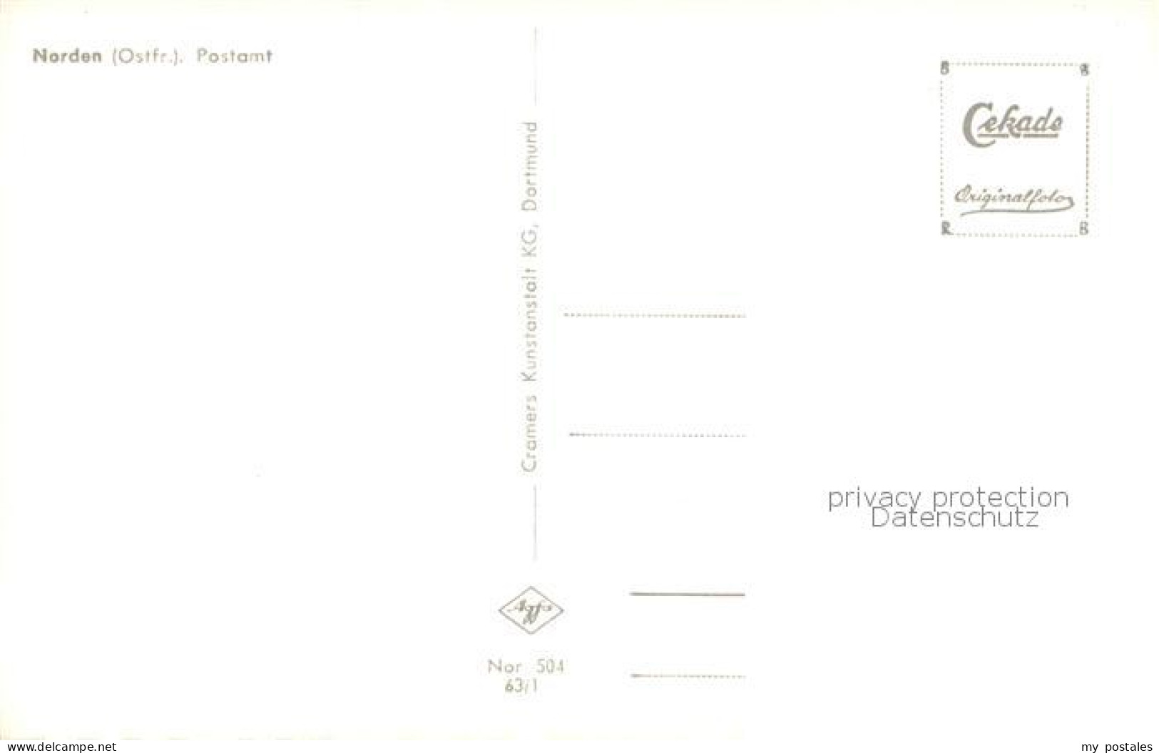 73778402 Norden Norddeich Nordseebad Postamt  - Andere & Zonder Classificatie