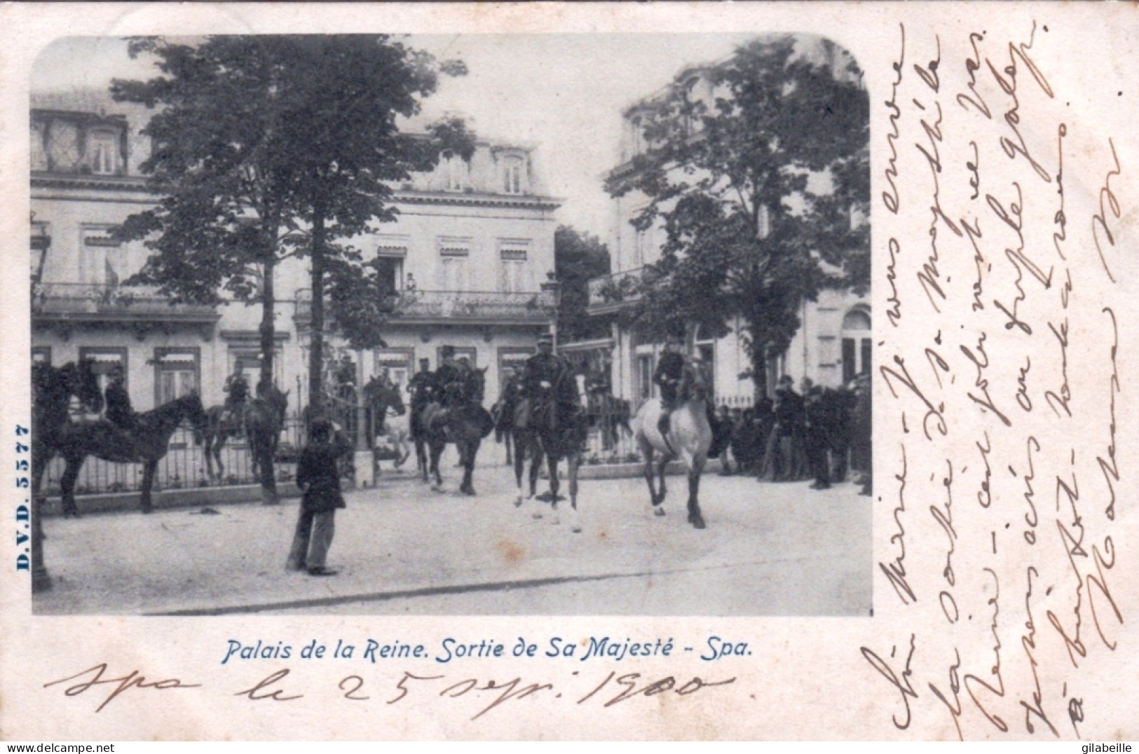 Liege - SPA -  Palais De La Reine - Sortie De Sa Majesté - Spa