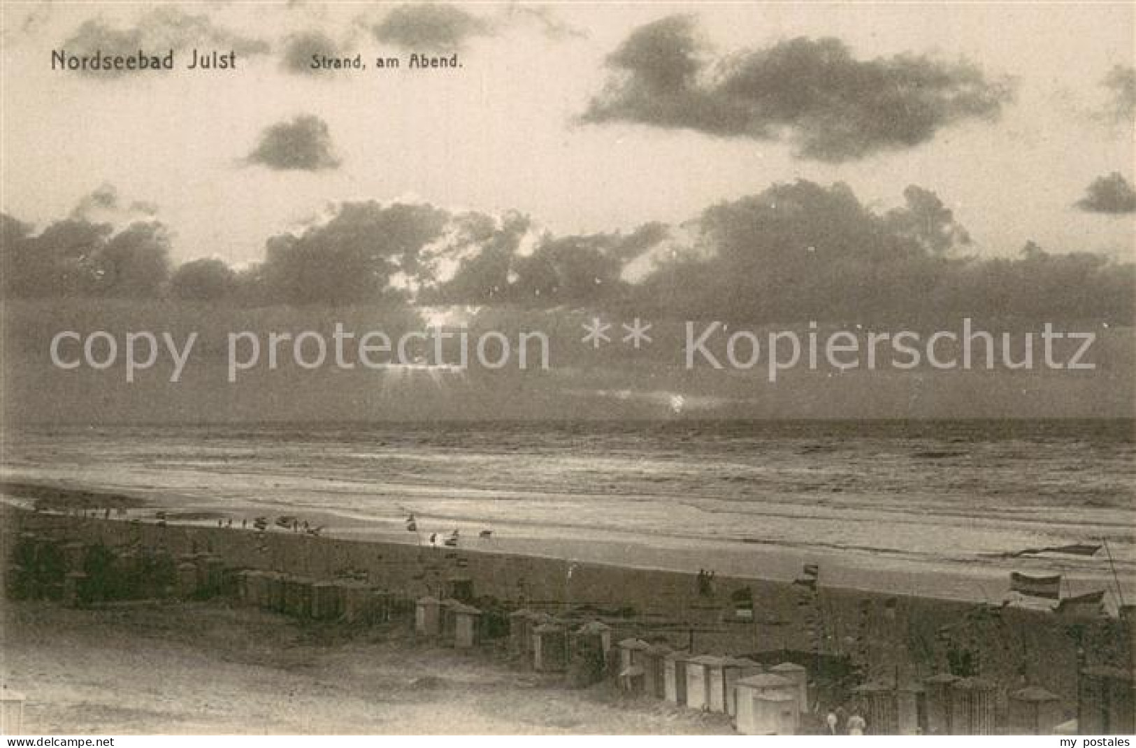 73778397 Juist Nordseebad Strand Am Abend Juist Nordseebad - Juist