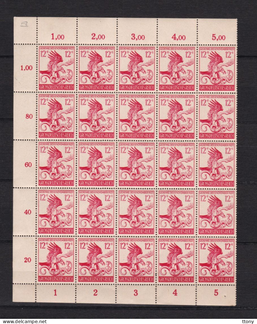 25 Timbres  Stempel  Deutsches Reich 1944 Marsch  Grossdeutsches Reich  Mi.-Nr. 906  ** - Neufs