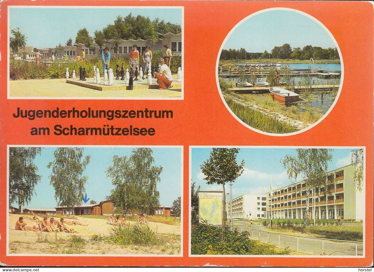 D-15864 Wendisch Rietz - Jugenderholungszentrum Am Scharmützelsee - Alte Ansichten - Schach - Bettenhaus - Nice Stamp - Bad Saarow