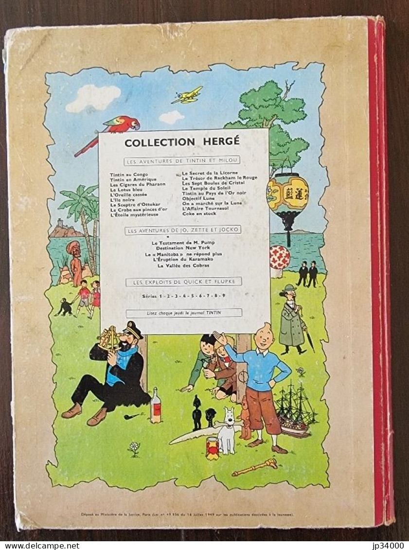 Hergé Tintin AU CONGO. B28. Edition De 1960. Bon Etat (Voir Les Scans) A - Tintin