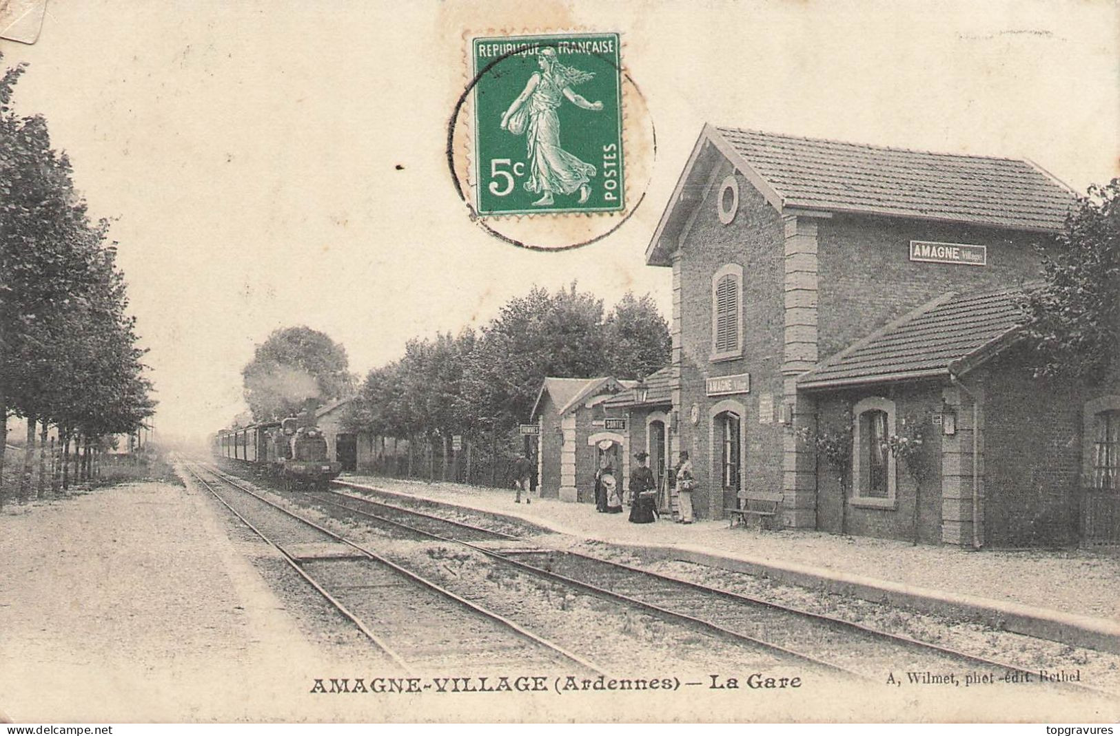 08 - AMAGNE - VILLAGE -- La Gare - Sonstige & Ohne Zuordnung