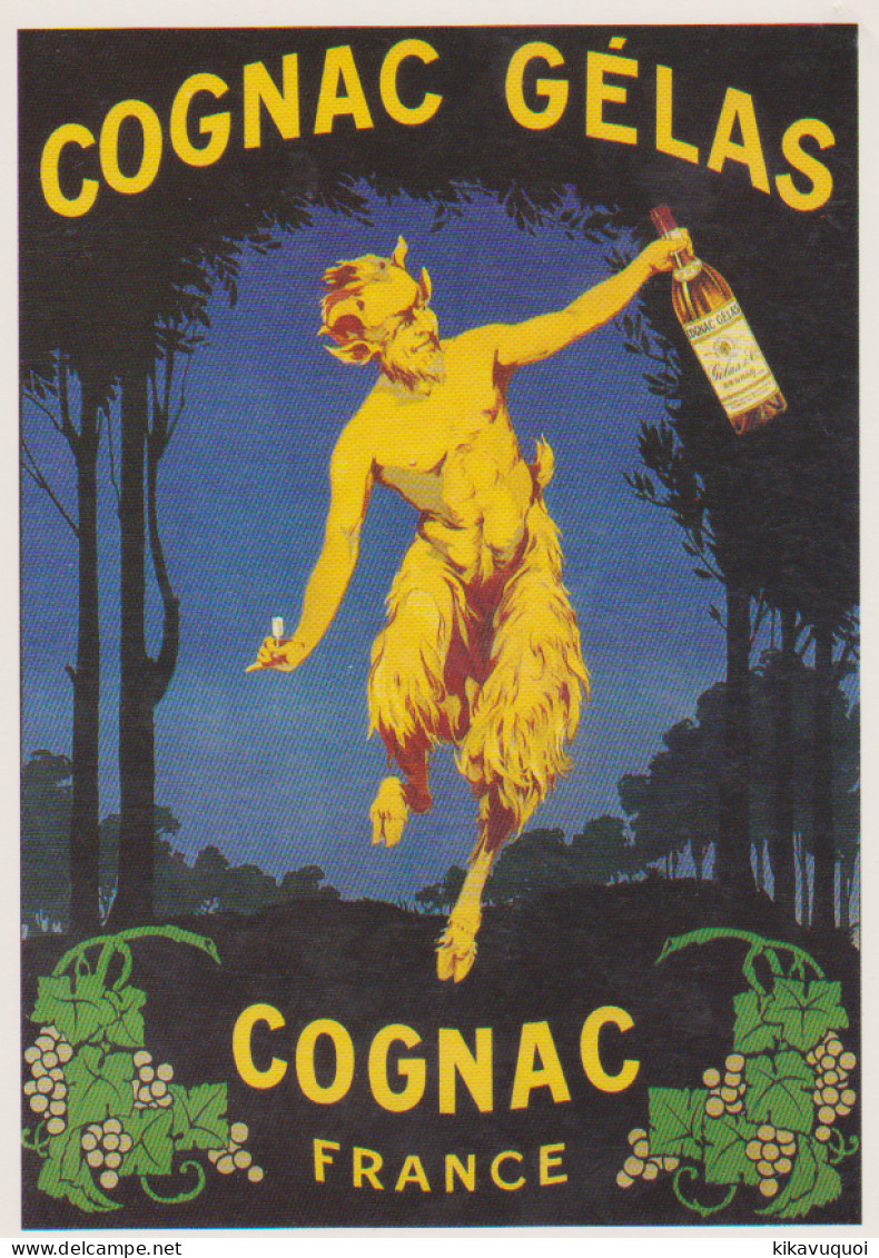 COGNAC GELAS - PUBLICITE - CARTE POSTALE 10 X 15 CM - Werbepostkarten