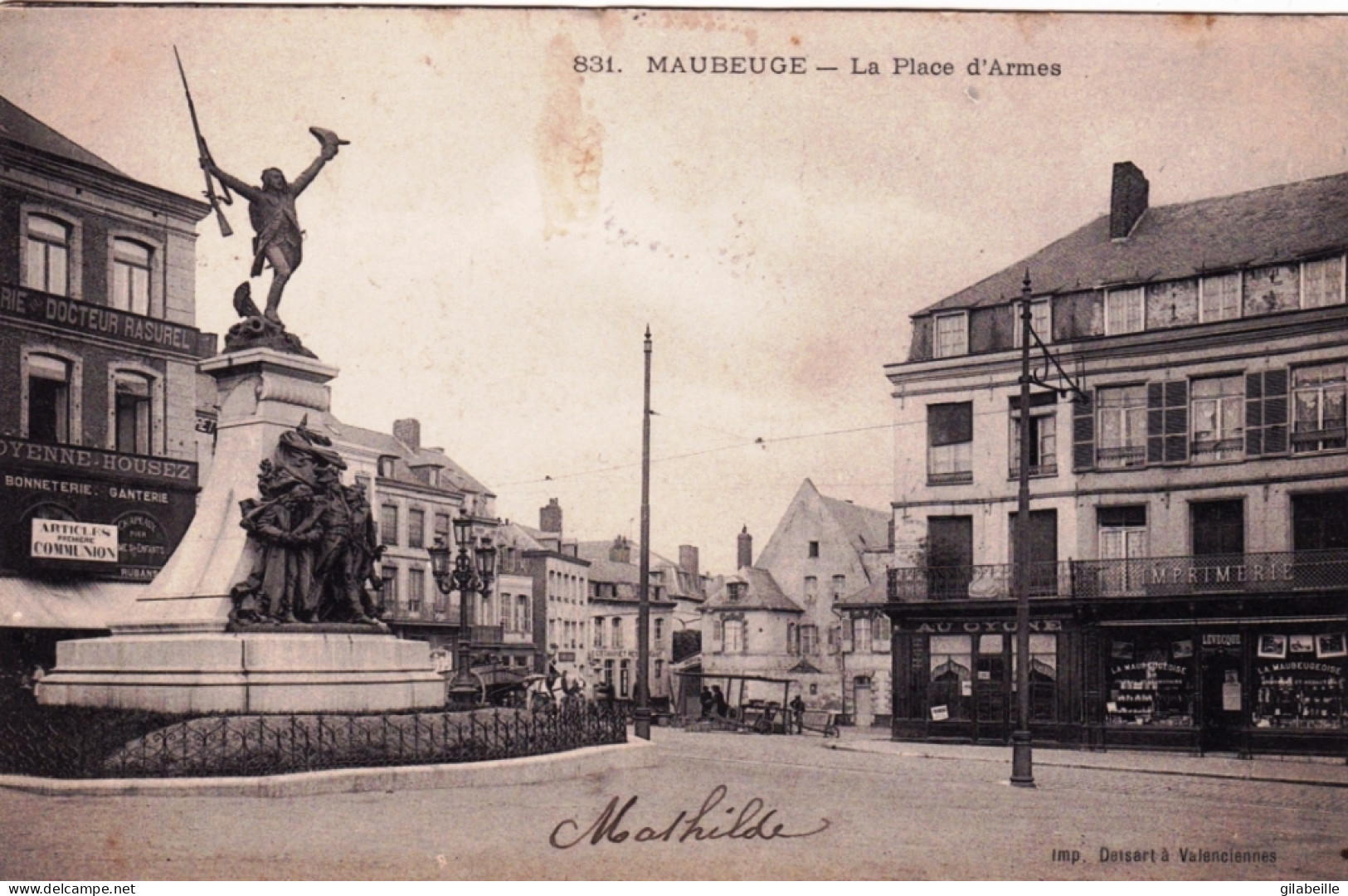 59 - MAUBEUGE - La Place D'armes - Maubeuge