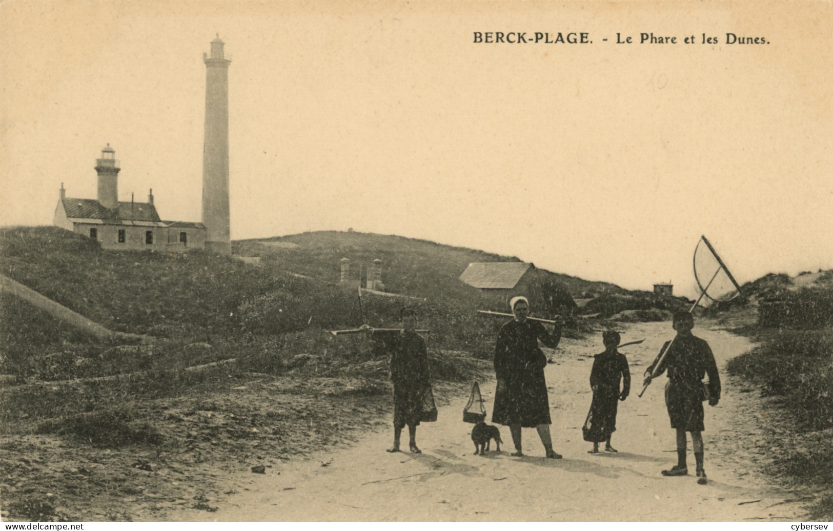 BERCK-PLAGE - Le Phare Et Les Dunes - Animé - Berck