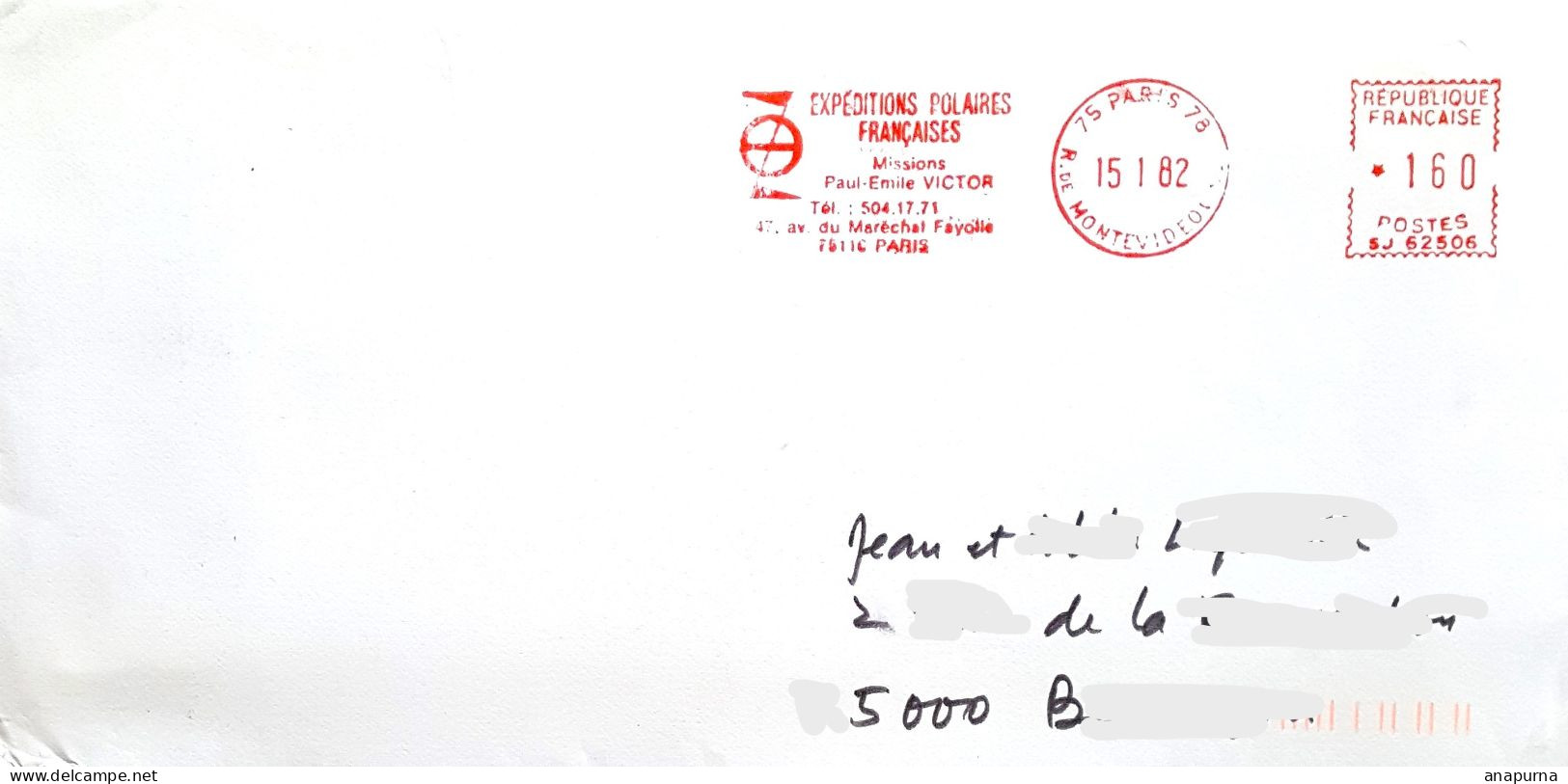 PAUL EMILE VICTOR, Dessin De PEV Pour Ses Voeux, Signé,+carte Avec Texte De PEV+enveloppe EPF - Entdecker Und Abenteurer