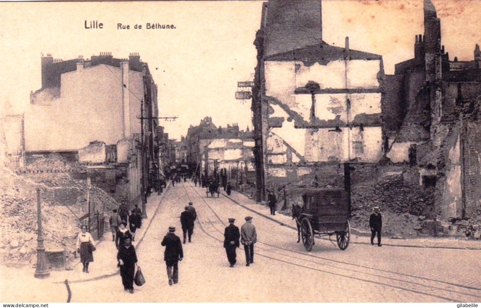 59 - LILLE -   Rue De Bethune -  Guerre 1914 - Lille