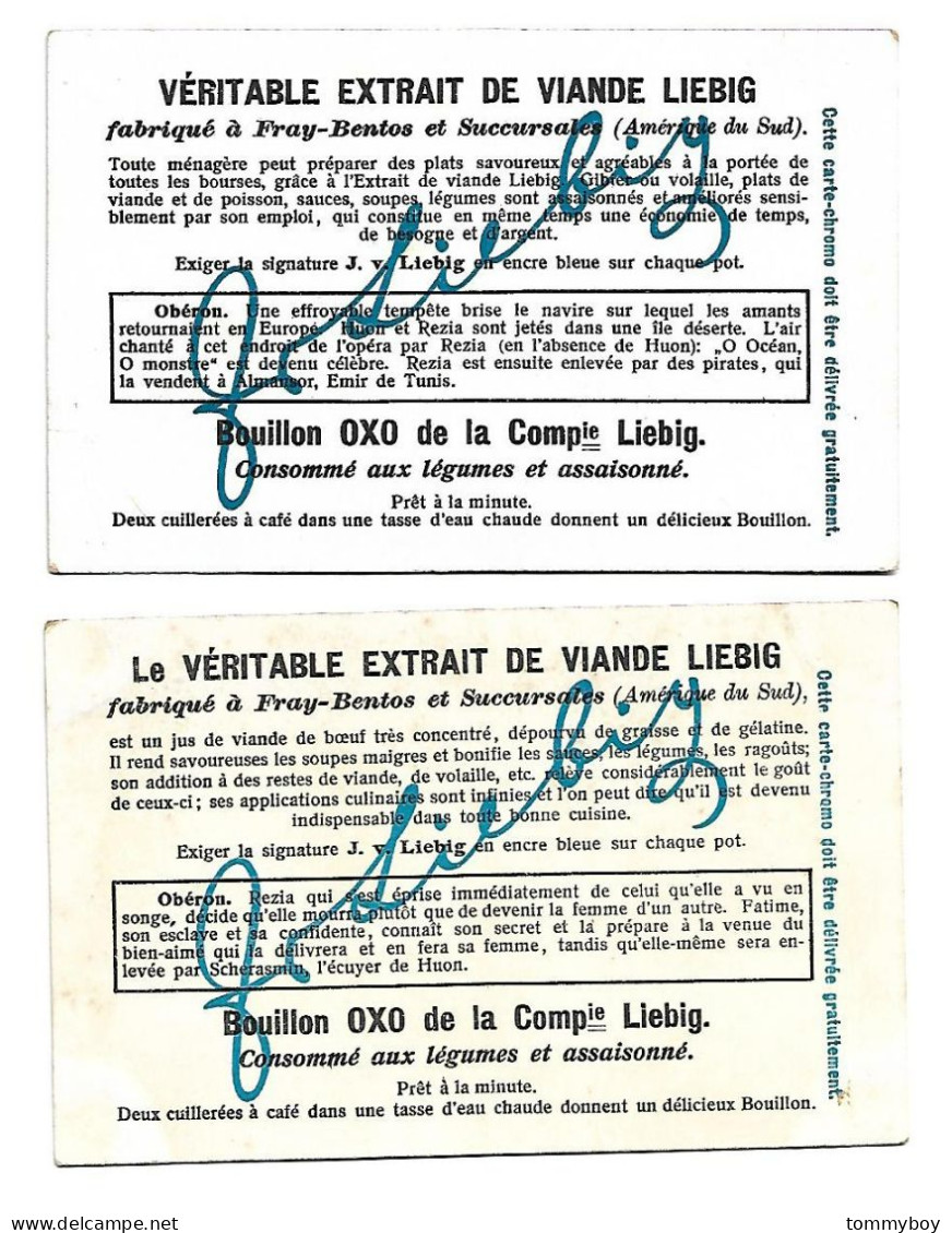 S 829, Liebig 6 Cards, Obéron, Opera De C.M. De Weber ( One Card Has Stains On The Back) (ref B22) - Liebig