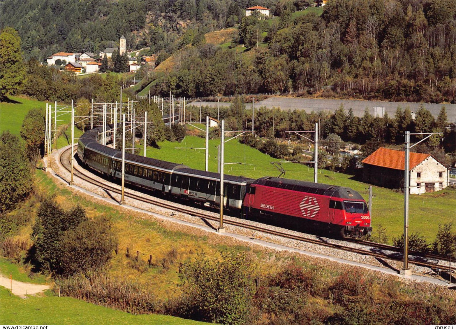 Re 460 InterCity Ambri- Rodi-Fiesso    SBB   Bahn  Eisenbahn  Color - Other & Unclassified