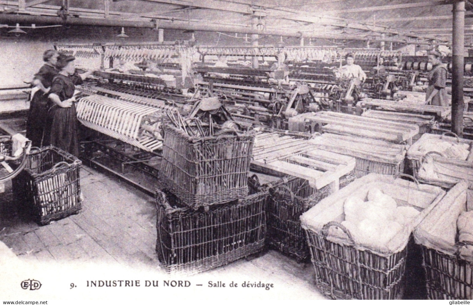 59 - Metier - Industrie Du Nord - Salle De Devidage - Filature - Industrial