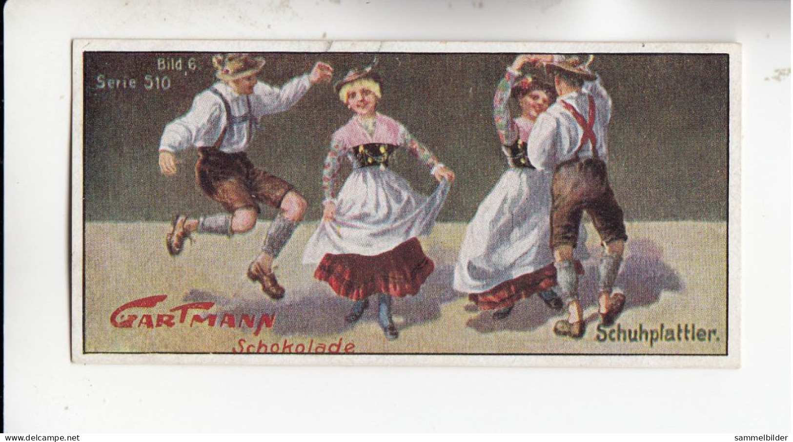 Gartmann Tanzszenen  Schuhplattler      Serie 510 #6 Von 1917 - Sonstige & Ohne Zuordnung