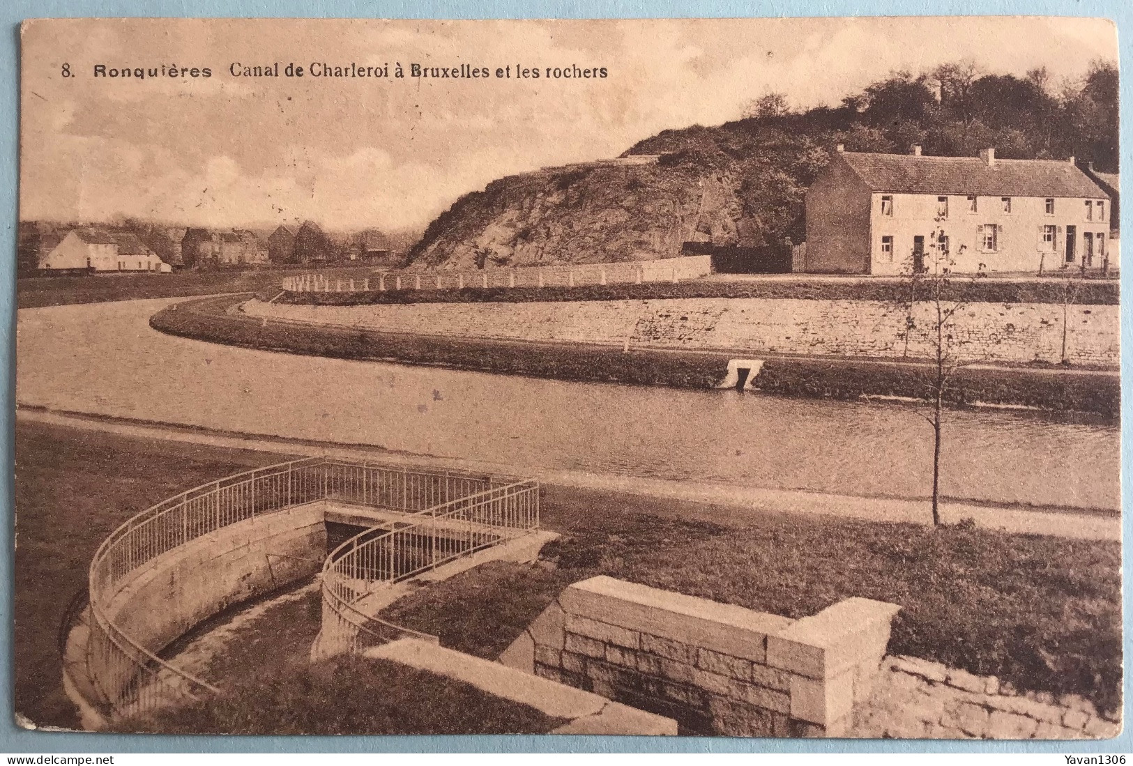 Ronquieres   1928 Canal De Charleroi A Bruxelles Et Les Rochers - Braine-le-Comte