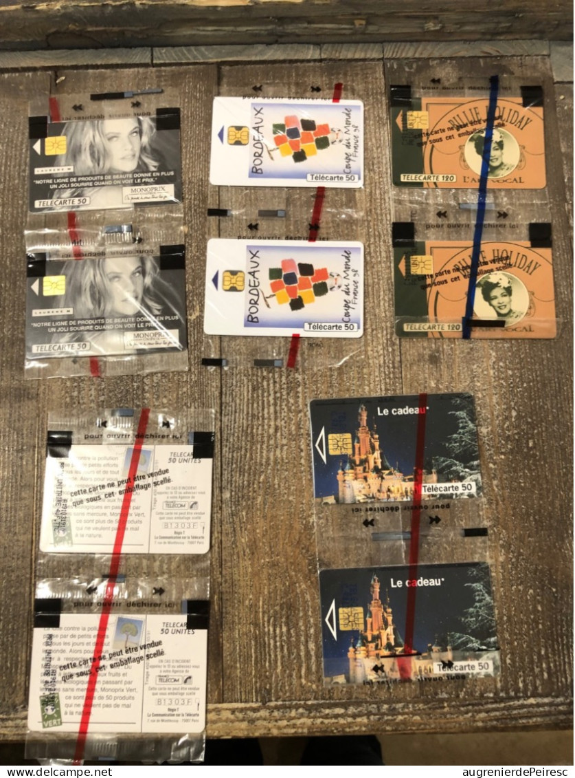 Lot De 5 X 2 Télécartes Neuves France - Verzamelingen