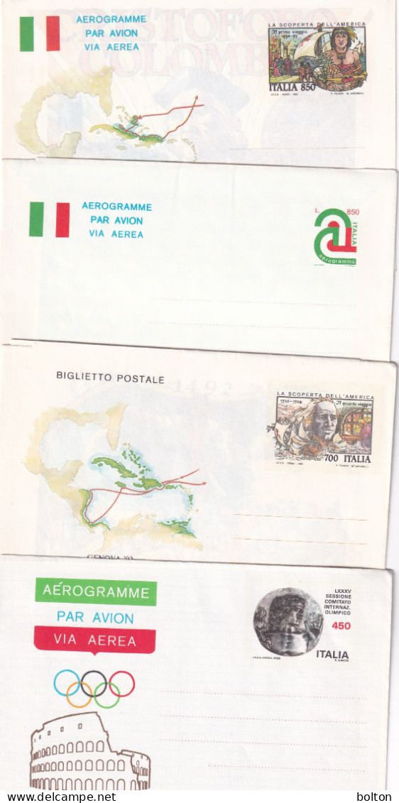 N. 8 INTERI POSTALI  FIGURATI VARIE RICORRENZE - 1991-00: Storia Postale