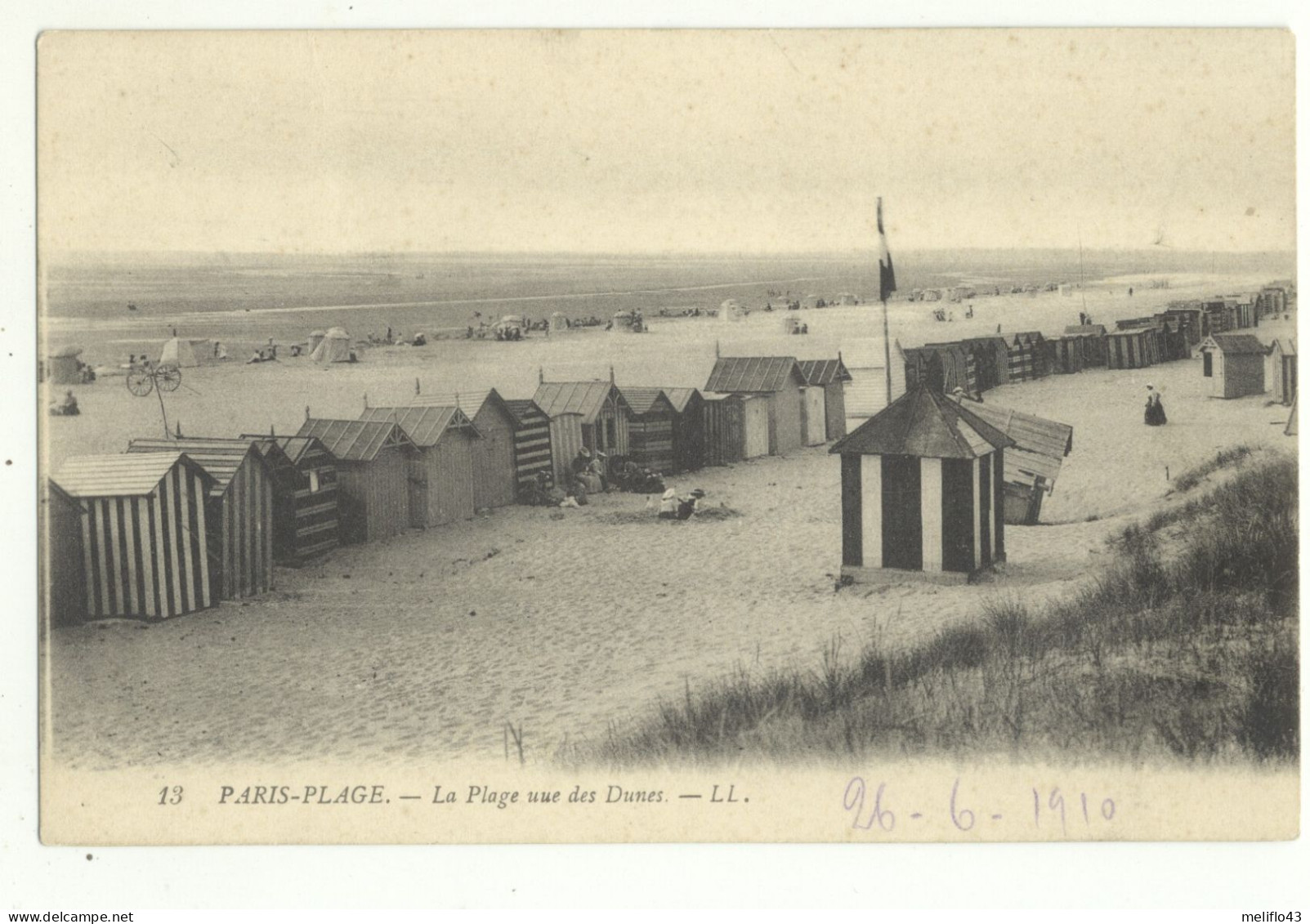 62/ CPA A - Paris Plage - La Plage Vers Les Dunes - Le Touquet