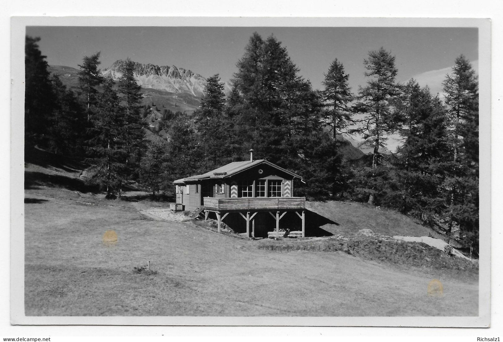 Heimat Graubünden: Naturfreunde-Hütte Samedan Um 1948 - Sonstige & Ohne Zuordnung