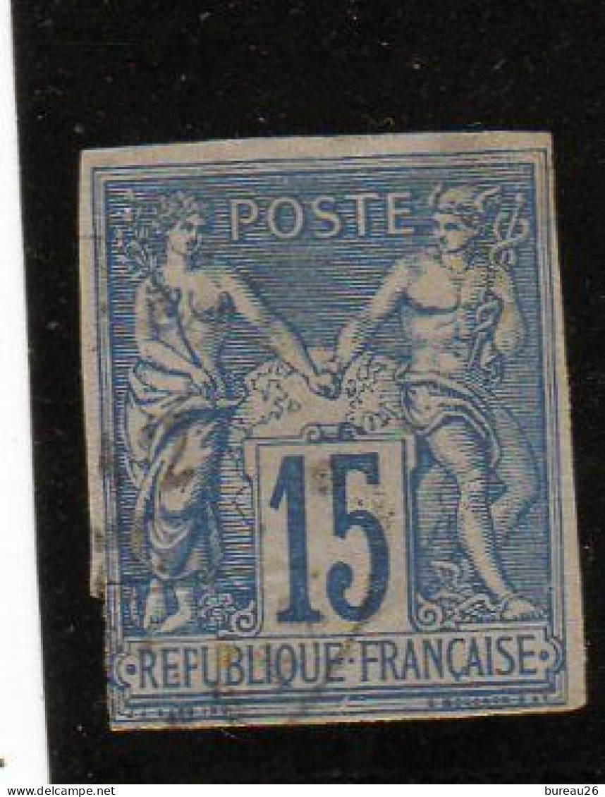 COLONIES SAGE 15 Centimes   Bleu Oblitéré - Sage