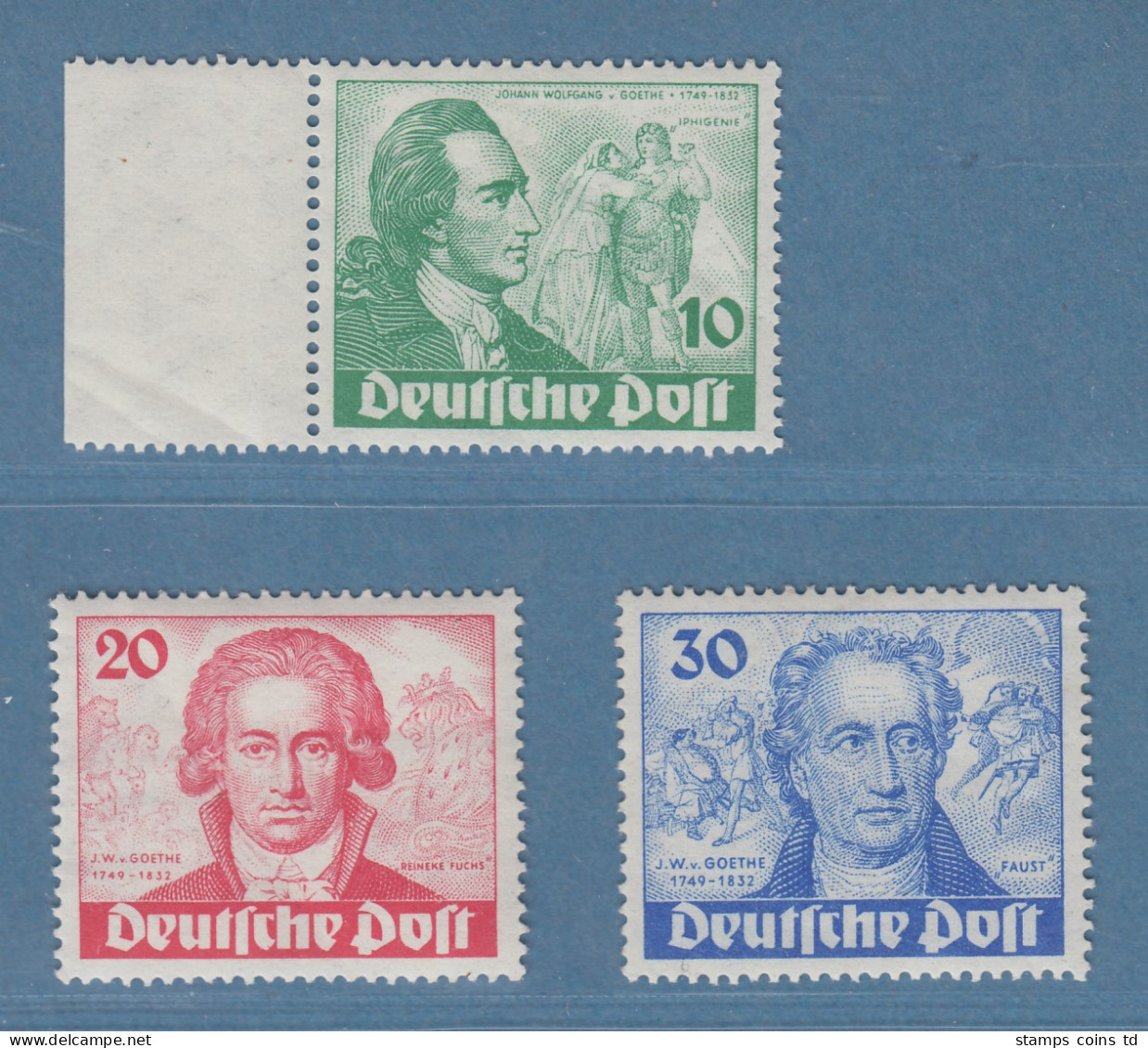 Berlin Goethesatz Mi.-Nr 61-63 Kpl. Postfrisch - Nuovi