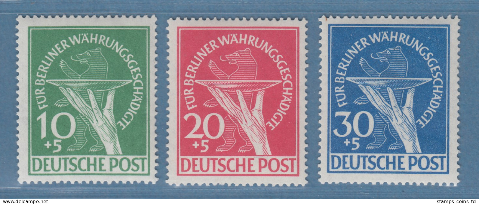 Berlin Währungsgeschädigten-Satz Mi.-Nr 68-70 Kpl. Postfrisch - Unused Stamps